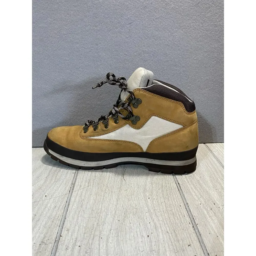 Timberland Euro Hiker Boots Nubuck Leather Wheat Size 10.5 Men’s